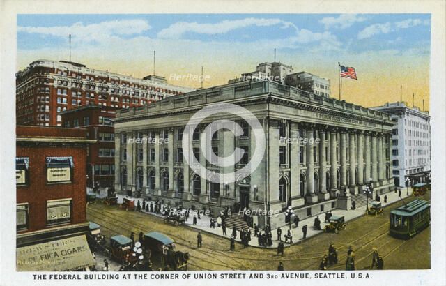 The Federal Building, Seattle, Washington, USA, 1916. Artist: Unknown