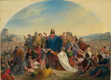 The Feeding of the Five Thousand, 1841. Creator: Schnorr von Carolsfeld, Ludwig Ferdinand (1788-1853)