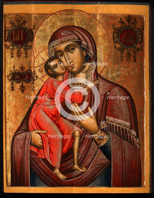The Feodorovskaya Mother of God, 17th century. Artist: Russian icon  