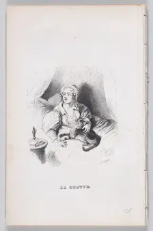 The Female Cat from The Complete Works of Béranger, 1836. Creator: John Thompson