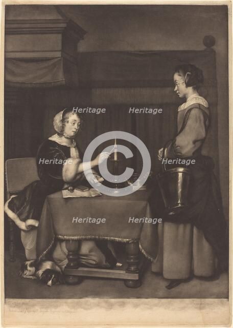 The Female Correspondent, 1771. Creator: James Watson.