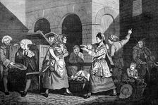 The Female Orators 1768.Artist: Rennoldson