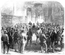 The Fenian Conspiracy: swearing-in special constables..., Royal Laboratory, Woolwich Arsenal, 1868. Creator: Unknown