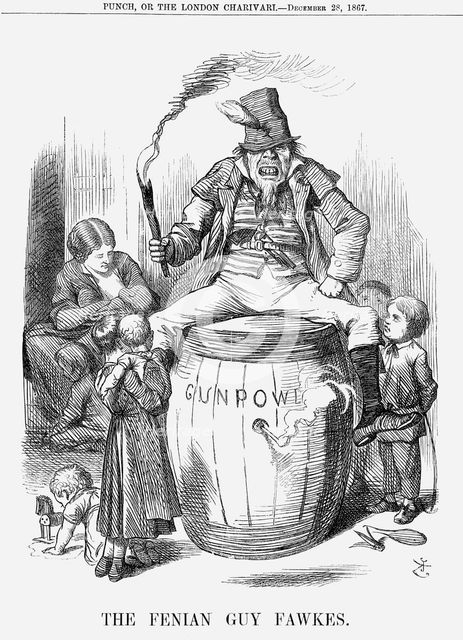 'The Fenian Guy Fawkes', 1867. Creator: John Tenniel.