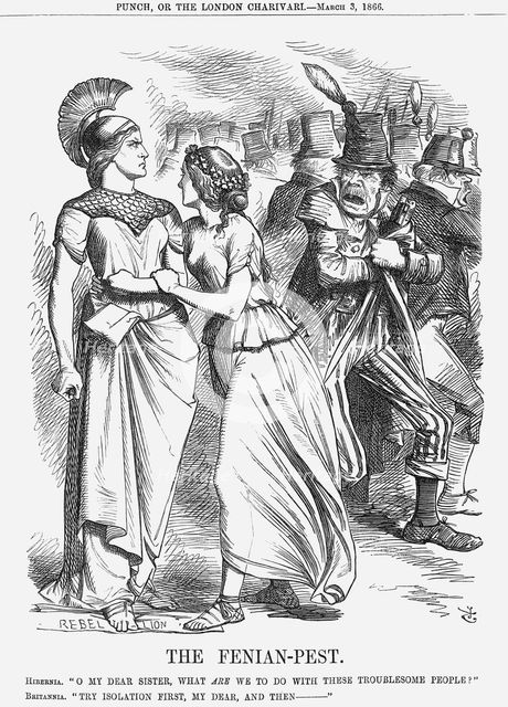 'The Fenian-Pest', 1866. Creator: John Tenniel.