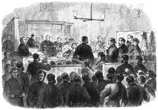 The Fenian Prisoners at the Bow-Street Police Court: examination of the prisoners, 1868. Creator: Unknown