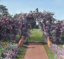 "The Fens," Lorenzo Easton Woodhouse house, Huntting Lane, East Hampton, New York, 1914. Creator: Frances Benjamin Johnston