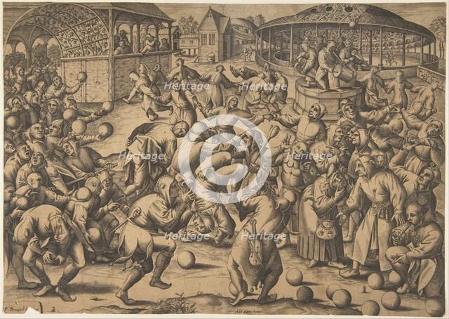 The Festival of Fools, after 1570. Creator: Pieter van der Heyden.