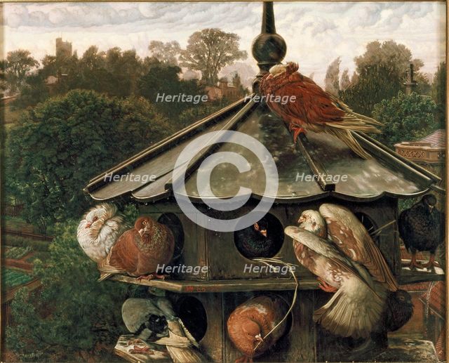 The Festival of St Swithin (The Dovecot), 1865-1866. Artist: William Holman Hunt.
