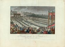 The Festival of the Federation at Champ de Mars on 14 July 1790, 1790. Creator: Helman, Isidore Stanislas (1743-1806/9)