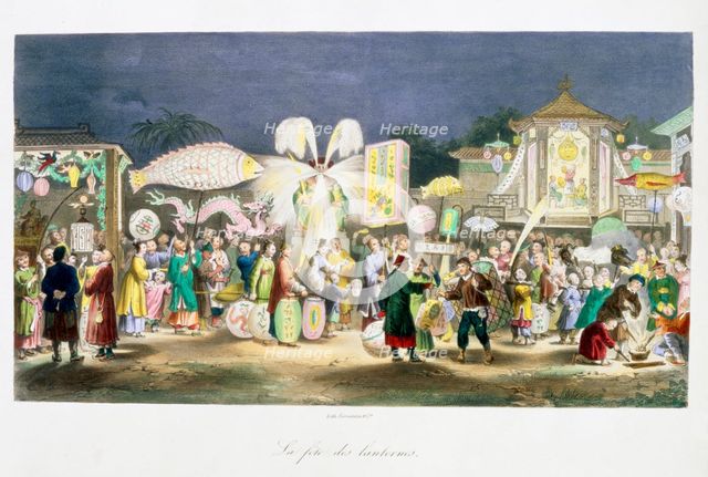 The Festival of the Lanterns, China, 1824-1827. Creator: Unknown.