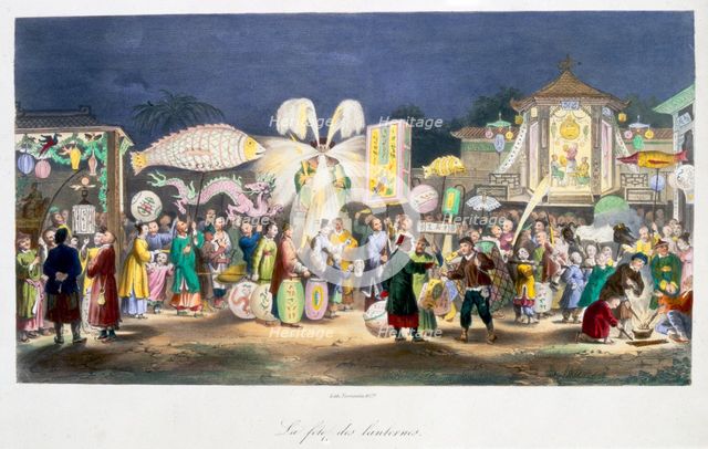 The Festival of the Lanterns, China, 1824-1827. Creator: Unknown.