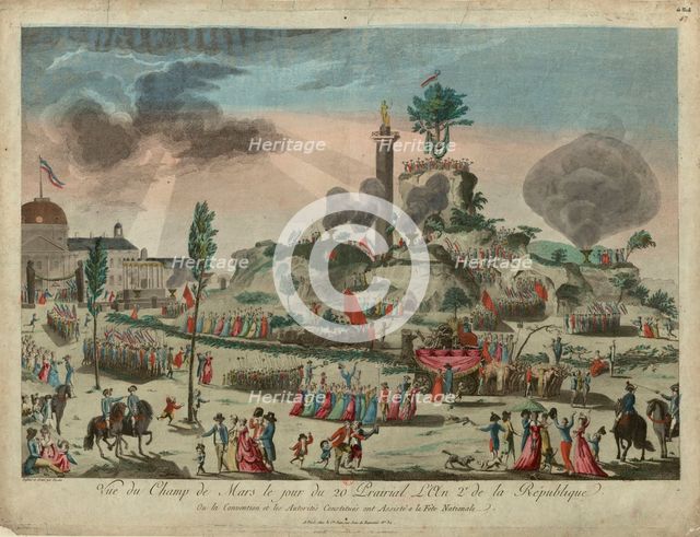 The Festival of the Supreme Being at the Field of Mars, 8 June 1794, 1794. Creator: Texier, G. (1750-1821).