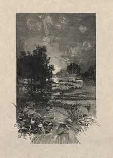 The Festival for the victims of duty , 1884. Creator: Auguste Louis Lepère (French, 1849-1918)