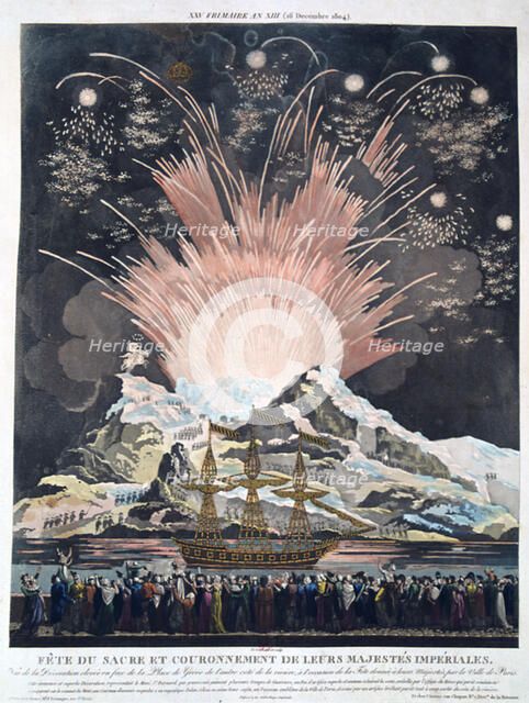 'The Festivities of the Coronation, Paris, 2nd December 1804', 19th century. Artist: Unknown