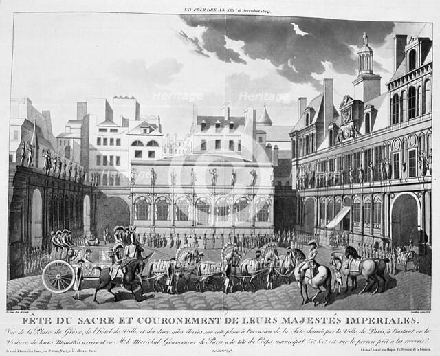 'The Festivities of the Coronation, Paris, 2nd December 1804', 19th century. Artist: Unknown