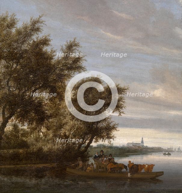 The Ferry, 1657. Creator: Salomon Ruysdael.