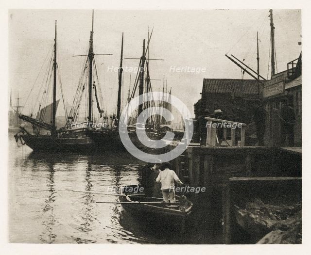 The Ferry, 1887. Creators: Peter Henry Emerson, Alfred Dawson.