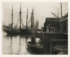The Ferry, 1887. Creators: Peter Henry Emerson, Alfred Dawson