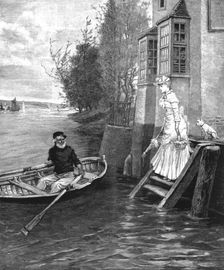 'The Ferry - "A Dainty Fare", after GH Boughton, A.R.A. 1890. Creator: Unknown