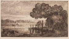 The Ferry at Christchurch, Hampshire, c1863-1891. Creator: Alexander Davidson Longmuir