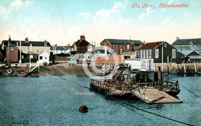 The ferry at Littlehampton, West Sussex, 1907. Artist: Unknown