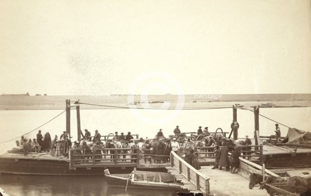The Ferry at Semapolatinsk [ie, Seme i], between 1885 and 1886. Creator: Unknown.