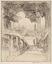 The Ferry House, 1919. Creator: Joseph Pennell