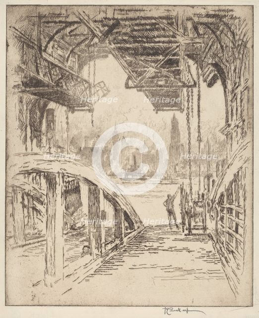 The Ferry House, 1919. Creator: Joseph Pennell.