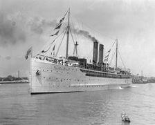 The ferry Queen Victoria in the harbour of Trelleborg, Sweden. Creator: Unknown