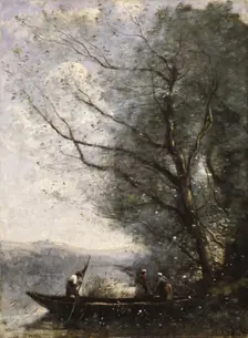 The Ferryman, ca. 1865. Creator: Jean-Baptiste-Camille Corot