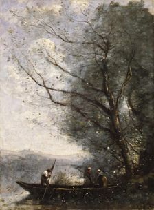 The Ferryman, ca. 1865. Creator: Jean-Baptiste-Camille Corot