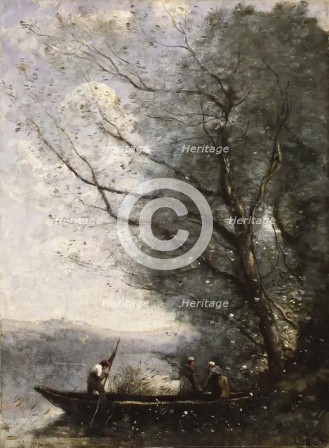 The Ferryman, ca. 1865. Creator: Jean-Baptiste-Camille Corot.