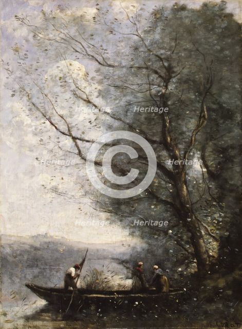 The Ferryman, ca. 1865. Creator: Jean-Baptiste-Camille Corot.
