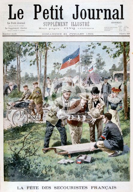 The fete for the First-Aid workers, 1901. Artist: Unknown