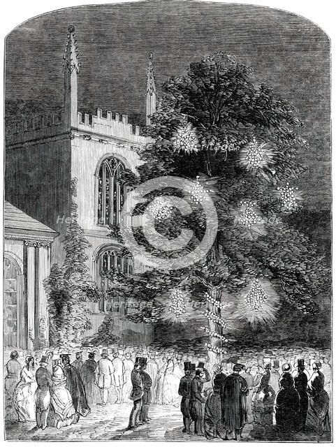 The Fete in Exeter College Gardens, 1850. Creator: Unknown.