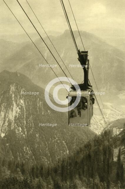 The Feuerkogel cable car, Upper Austria, c1935.  Creator: Unknown.