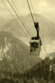 The Feuerkogel cable car, Upper Austria, c1935. Creator: Unknown