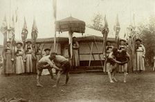 The fight of the Buryats, which took place in the passage of His Imperial Highness..., 1895. Creator: L Veniukov