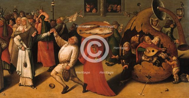 The Fight Between Carnival and Lent (Detail). Creator: Bosch, Hieronymus, (School)  .
