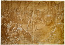 The Fight between Entellus of Sicily and Dares of Troy c1544. Artist: Luca Penni