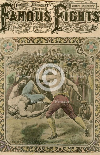 'The fight between Tom Spring and Bill Neat', 1823 (late 19th or early 20th century).Artist: Pugnis