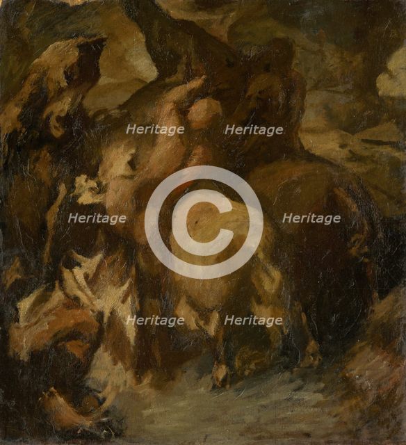 The fight for the flag, 1925. Creator: Alfred Justitz.