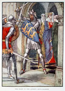 The Fight in the Queen's Ante-Chamber 1911. Creator: Unknown
