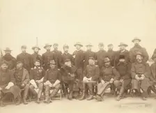 The fighting 7th officers, 1891. Creator: John C. H. Grabill