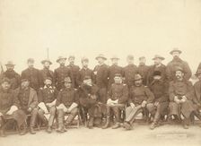 The fighting 7th officers, 1891. Creator: John C. H. Grabill