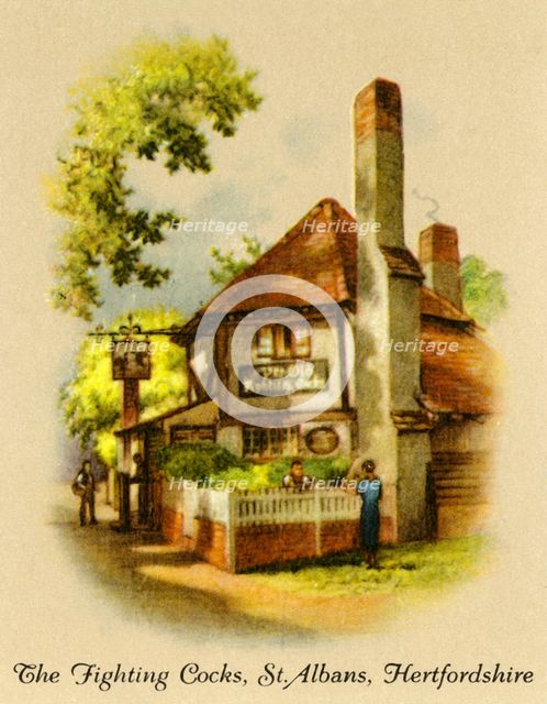 'The Fighting Cocks, St. Albans, Hertfordshire', 1936.   Creator: Unknown.