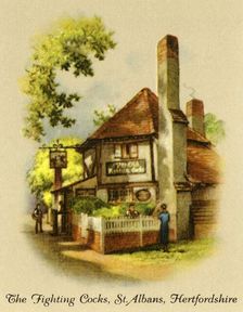 The Fighting Cocks, St. Albans, Hertfordshire 1936. Creator: Unknown