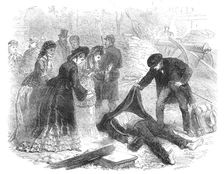 The Fighting in Paris: a street incident, 1871. Creator: Unknown
