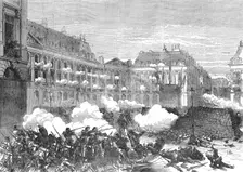 The Fighting in Paris: attack on the Communist staff in the Place Vendôme, 1871. Creator: Unknown